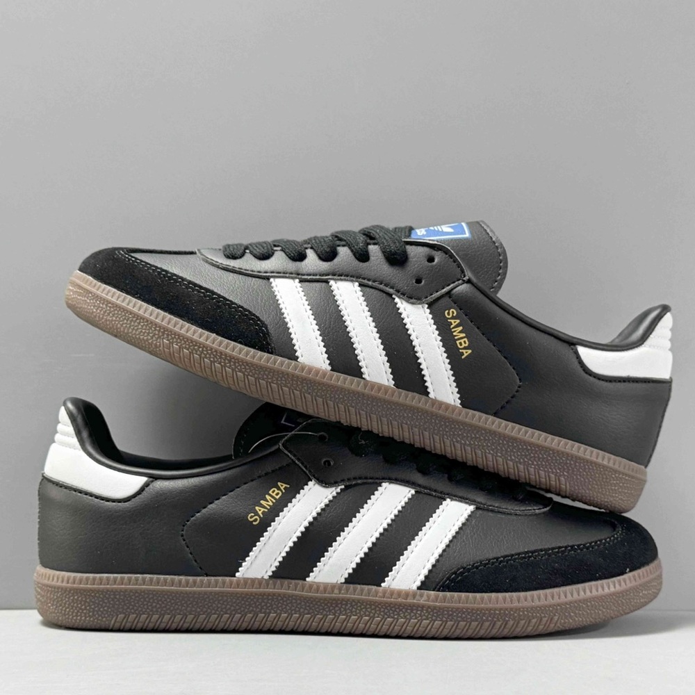 NWT SAMBA OG comfortable casual wear-resistant low shoes unisex sneakers black - Picture 4 of 4